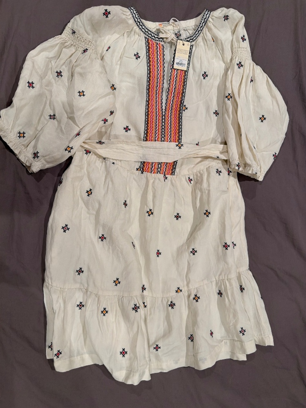 Marine Layer Embroidered Mini Dress – NWT | White | Medium